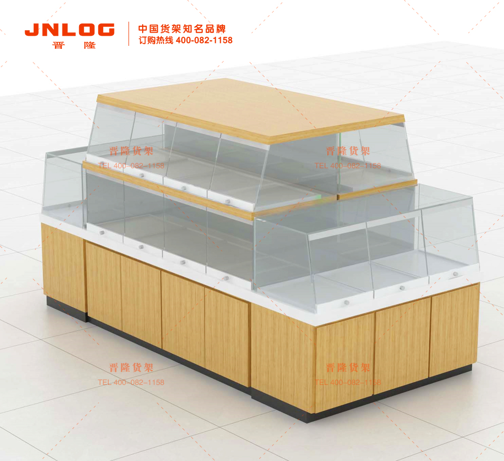 食品货架——木质展柜MZ01
